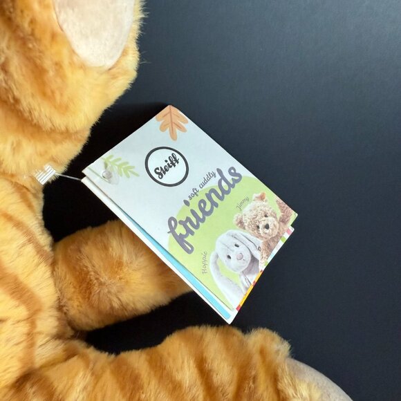 New soft Steiff 067600 Soft Cuddly Friends Toni Tiger Cub 12" floppy‎ cuddly NWT - Picture 7 of 12